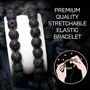 Charged Energized Certified Natural Bracelet Crystal Stone Big Tumble Bead Bracelet Round Shape For Reiki, Balance Chakra, Positive Energy, Healing (lava), 2 image