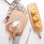 Neem Wooden Cutting Board Cooking Chopping Block Bread Board Serving Tray Wood Kitchen Utensils- Set of 3