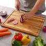 SAHARANPUR HANDICRAFTS Mango Wood Cutting Board Decorative Wooden Serving Board for Kitchen and Dining for Meat Cheese Bread Vegetables &Fruits, 5 image