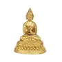 BUDDHA TIBETAN RELIGIOUS GOODS Blessing Buddha Brass Idol Statue with Sacred Kalash Decorative Buddhism Buddha Showpiece Figurine Home Dcor Diwali Gifts 4 Inch., 2 image