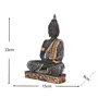 JAIPUR STONE WORK Vastu Fangshui Religious Idol of Lord Gautama Meditating Lord Buddha Statue Decorative Showpiece Decorative Showpiece-23 cm (White), 4 image
