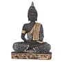 JAIPUR STONE WORK Vastu Fangshui Religious Idol of Lord Gautama Meditating Lord Buddha Statue Decorative Showpiece Decorative Showpiece-23 cm (White), 2 image