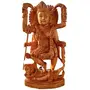 WOOD CRAFTS OF RAJASTHAN Wooden Kaali Maa Idol Statue || Gift for Clients Customers Family & Friends Home Office Teachers Gift Thank You Gift House Warming New Year Promotion., 4 image