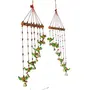 WOOD CRAFTS OF RAJASTHAN Multicolor Parrots Wall Hanging Wind Chime || Gift for Clients Customers Family & Friends Home Office Thank You Gift House Warming New Year Promotion Gift, 2 image