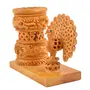 WOOD CRAFTS OF RAJASTHAN Wooden Pen Stand/Holder || Gift For Clients Customers Family & Friends Home Office Teachers Gift Thank You Gift House Warming New Year Promotion., 4 image