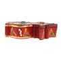 JAIPUR STONE WORK Wood Fancy Designs Haldi kumkum Box/Small Pooja Thali Set/Roli Chawal Box WeddingRakhi PlatePuja. (11x3cm), 6 image