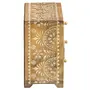 WOOD CRAFTS OF RAJASTHAN Wooden 3 Drawer Decorative Box (25 cm x 21 cm x 20 cm Brown), 6 image
