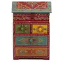 WOOD CRAFTS OF RAJASTHAN Wooden 5 Drawer Decorative Box (46.99 cm x 15.24 cm x 31.115 cm KE03), 3 image