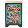 WOOD CRAFTS OF RAJASTHAN Wooden 5 Drawer Decorative Box (25 cm x 21 cm x 20 cm Brown KE28), 2 image
