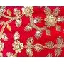 RAJASTHANI GOTA  PATTI PRODUCTS Rajasthani Style Pure Silk Velvet Decorative Heavy Jaipuri Resham Clutch, 8 image
