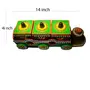BIKANER GANGAUR IDOL Decorative Wooden 3 Boxtrain Shaped Dry Fruit Box(14x4 inch) Multi-Color, 3 image