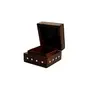 TARAKASHI Wooden Jewellery Box for Women Jewel Organizer Handcrafted/Handicraft Gift Items - 4 Inch x 4 inch Small(Brown), 2 image