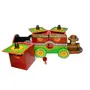 BIKANER GANGAUR IDOL Decorative Wooden 3 Boxtrain Shaped Dry Fruit Box(14x4 inch) Multi-Color, 2 image