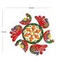 BIKANER GANGAUR IDOL Wooden Decorative Combination Folding Beautiful Festival Rangoli (20x20 inch) Multi Color, 2 image