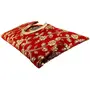 RAJASTHANI GOTA  PATTI PRODUCTS Velvet and Silk Jaipuri Clutch Handmade Handbag (Red Yellow), 9 image