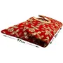 RAJASTHANI GOTA  PATTI PRODUCTS Velvet and Silk Jaipuri Clutch Handmade Handbag (Red Yellow), 5 image