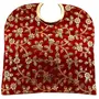 RAJASTHANI GOTA  PATTI PRODUCTS Velvet and Silk Jaipuri Clutch Handmade Handbag (Red Yellow), 7 image