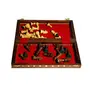 TARAKASHI Chess Premium Wooden Handcrafted Folding Chess Set with Chess Pieces (12x12inches), 4 image