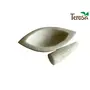 Pearl White Boat Shaped Mortar Pestle Set or Nav Kharal or Ohkli Musal or Idi Kallu or Spice Grinder or Medicine Crusher - Std - 6in outer dia or 4.5in inner dia, 2 image
