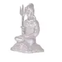 CHURU SILVERWARE Handicraft White Metal Shiva Idol/Shiv ji Murti for Home Decor Temple, 3 image