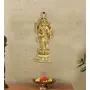 CHURU SILVERWARE Metal Lord Dhanvantri Statue 8.89 x 25.8 x 3 cm Gold 1 Piece, 6 image