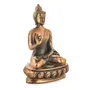 CHURU SILVERWARE Handicraft Buddha Idol Statue Metal Copper Plated Lord Blessing Buddha Idols Showpiece for Home Decor Living Room Table Top, 3 image
