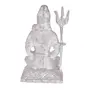 CHURU SILVERWARE Handicraft White Metal Shiva Idol/Shiv ji Murti for Home Decor Temple, 5 image