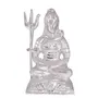 CHURU SILVERWARE Handicraft White Metal Shiva Idol/Shiv ji Murti for Home Decor Temple, 2 image