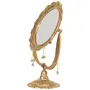 CHURU SILVERWARE White Metal Table Mirror (33 cm x 2 cm x 40 cm Gold), 3 image