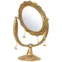 CHURU SILVERWARE White Metal Table Mirror (33 cm x 2 cm x 40 cm Gold), 2 image
