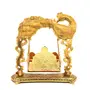 CHURU SILVERWARE Metal Swing Laddu Gopal JhulaKrishna Hindola PalanaDecorative Laddu Gopal for Temple PoojaShowpiece FigurinesReligious Idol Gift Article., 4 image