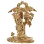 CHURU SILVERWARE Handicraft Radha Krishna Idol Showpiece Metal StatueSculpture(15 cm x 10 cm x 20 cm Gold), 2 image