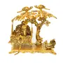 CHURU SILVERWARE Metal Swing Laddu Gopal JhulaKrishna Hindola PalanaDecorative Laddu Gopal for Temple PoojaShowpiece FigurinesReligious Idol Gift Article., 5 image