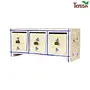 CHURU SILVERWARE Wooden Drawers Chest or Trinket Box - Snow Gold Tres - Std - 3 Drawers, 4 image