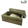 CHURU SILVERWARE Rustic Wooden Bread Box with Lid Multi-utility Box or Storage Box or Basket, 5 image