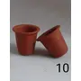 TERRACOTTA POTTERY OF RAJASTHAN Earthenware Classic Handmade Natural Terracotta Clay Water for Glass (150ml_Brown), 2 image