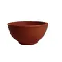 TERRACOTTA POTTERY OF RAJASTHAN Terracotta Organic Clay (Dinnar/Soup/Dessert/Serving) Bowl It is Good for microweve Oven (15X7.5 cm_Brown), 2 image