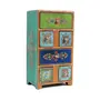 HANDPAINTED WOODEN DRAWER CHEST Traditional Wooden Antique 2+4 Drawer Hand Painted Chest Size 6x4x11Inch / 15x10x27.5Cm, 3 image
