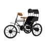 WROUGHT IRON CRAFTS Wood Wrought Iron Mini Rickshaw Showpiece Toy for Indoor (Black 35 x 20 x 21 cm), 3 image