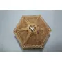 CAMEL BONE ARTICLES Handmade Trinket Box Camel Bone Filigree Work Antique Finish Hexagonal Shape, 6 image