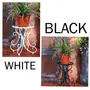 WROUGHT IRON CRAFTS Metal Plant Stand Rust Free Flower Pot Holder Indoor Outdoor Plant Rack/Shelf - White, 3 image