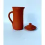 TERRACOTTA POTTERY OF RAJASTHAN Classic Handmade Natural Terracotta Clay Earthenware Water Jug for Drinking/Water Storage Clay jug (1.5 litres) Eco Friendly, 3 image