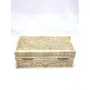 CAMEL BONE ARTICLES Antique Handcrafted Trinket Box Natural Camel Bone Chips on Wood Hand Engraved, 5 image