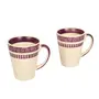 TERRACOTTA POTTERY OF RAJASTHAN Studio Pottery Ceramic Handcrafted Beer Mugs (Set of 2), 2 image