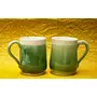 Green Ceramic Coffee Mug Set of 2, 3 image