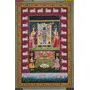 PICHWAI- PAINTED TEMPLE HANGING - Shreenath Ji Pichwai Painting - Hand Painted on Cloth (21x33 inches) Unframed (sh003-p7), 4 image