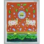 PICHWAI- PAINTED TEMPLE HANGING - Cow's Beautiful Decorative Pichwai Painting - (Hand Painted on Canvas - 18x24 inches Unframed) PC12, 4 image