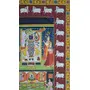 PICHWAI- PAINTED TEMPLE HANGING - Shreenath Ji Pichwai Painting - Hand Painted on Cloth (21x33 inches) Unframed (sh003-p7), 6 image