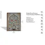 PICHWAI- PAINTED TEMPLE HANGING - Mughal Flowers Painting - Hand Painted on Cloth (18x24 inches) Unframed (mf001-p2), 3 image