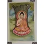 PICHWAI- PAINTED TEMPLE HANGING - Buddha Vintage Theme Canvas Painting P006 (Handmade Paintings - Unframed), 3 image